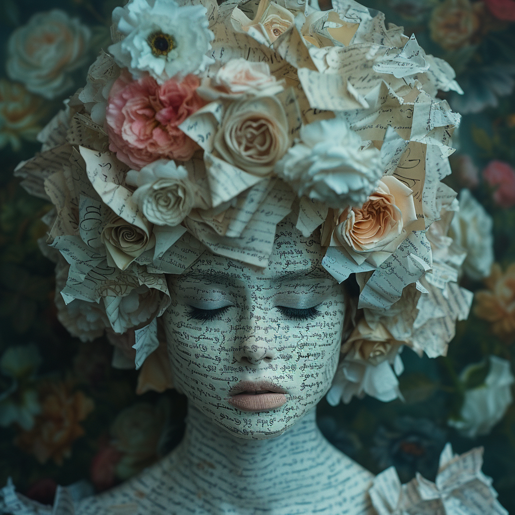 Flower Covered Woman without a Face