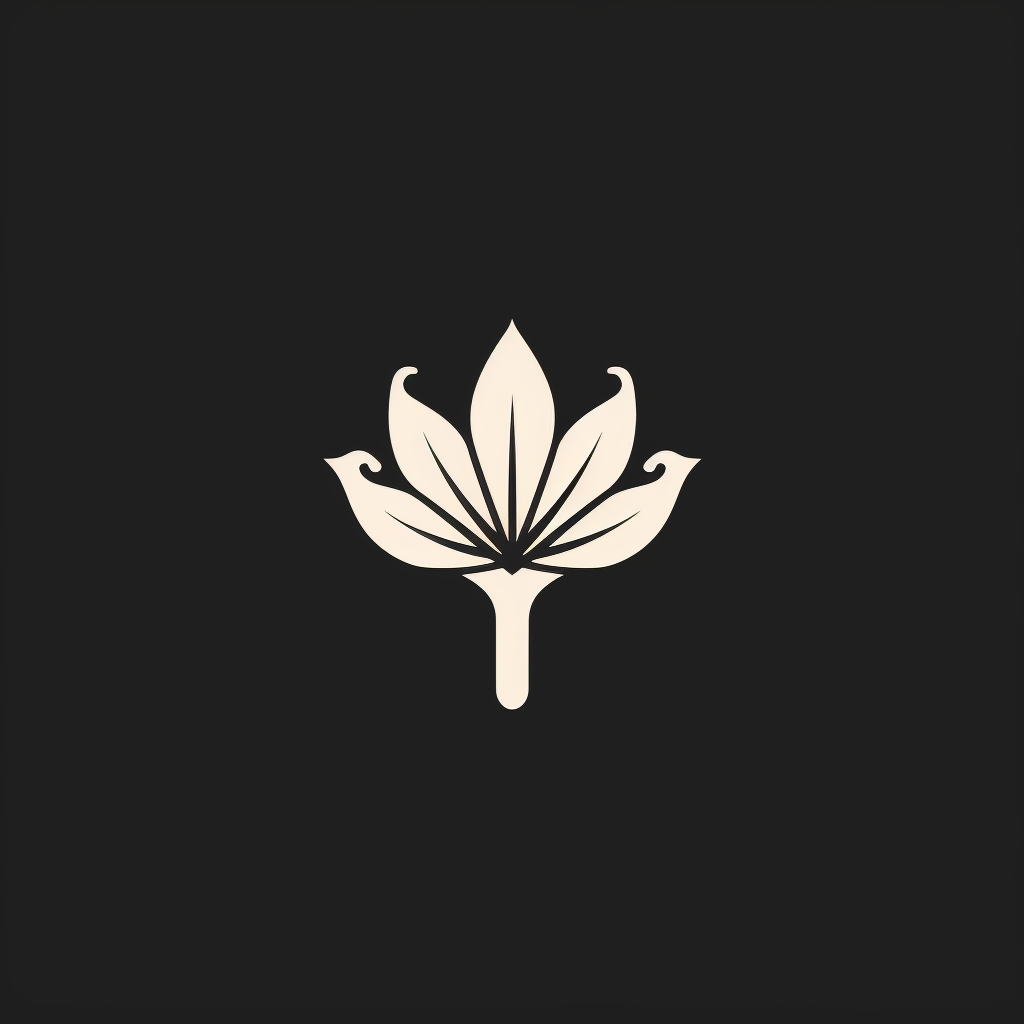 Hands forming flower logo