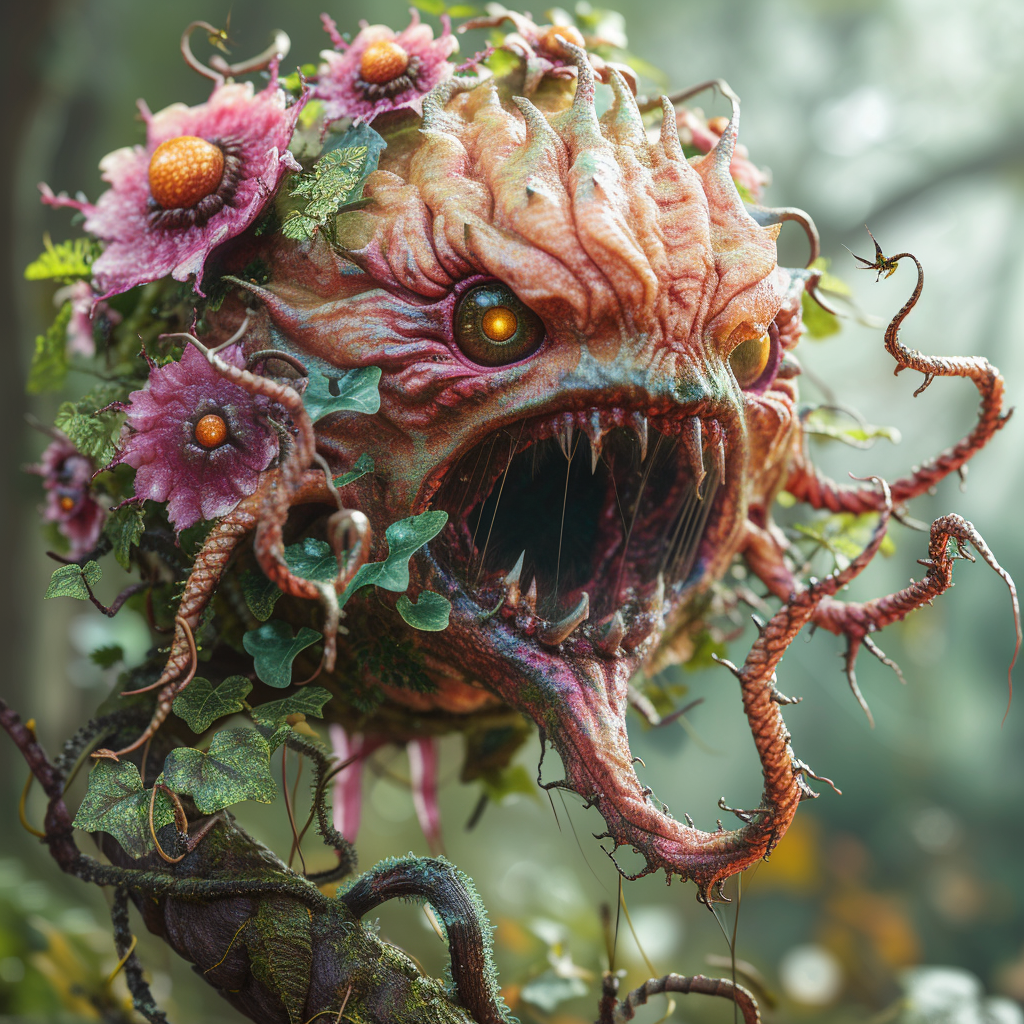 flower monster tendrils photo