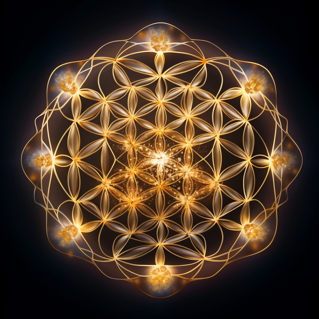 Flower of Life - Sacred Geometry (max 6 words)