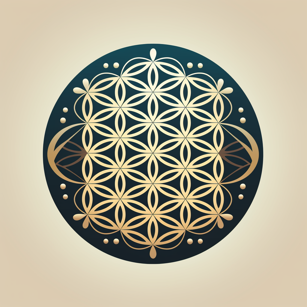 Beautiful flower of life logo