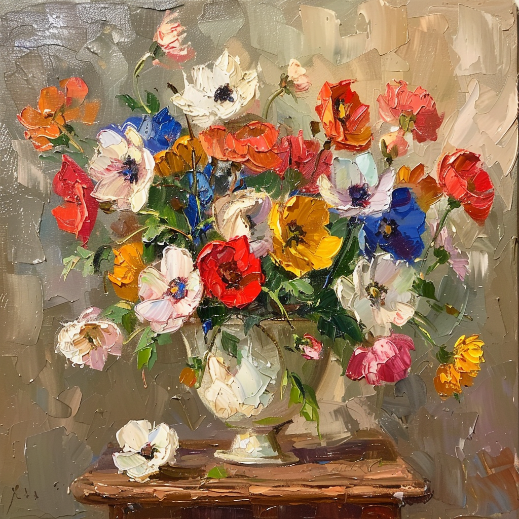 Beautiful Flower Still Life Painting