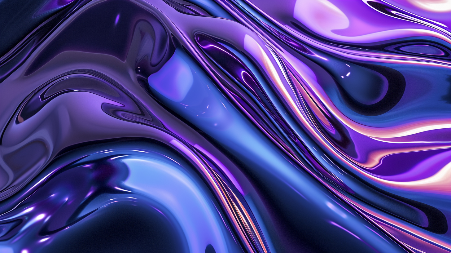 Flowing liquid metal abstract background