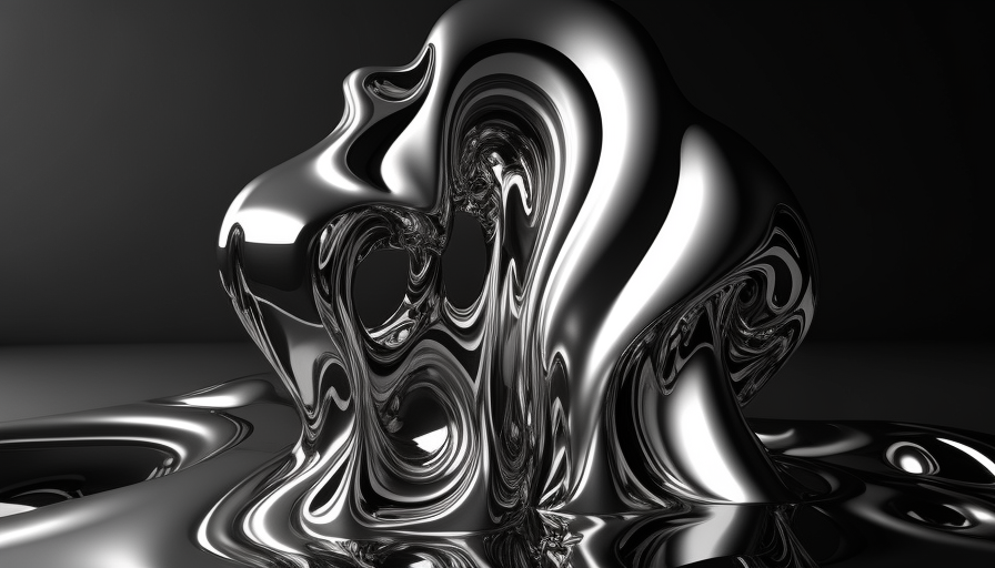 Fluid Dynamic Texture Wallpaper 3D Render