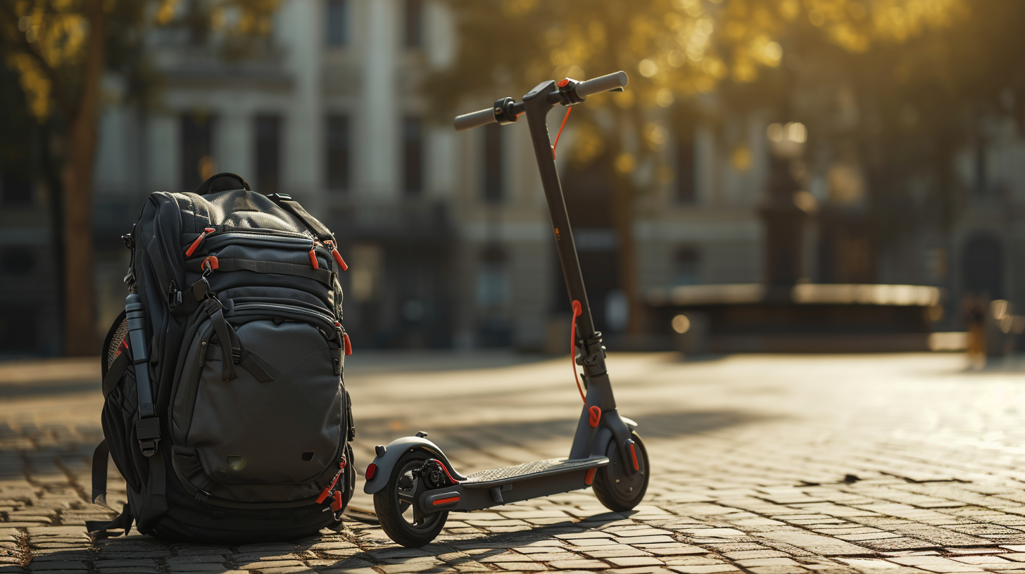 Foldable Electric Scooter with Spacious Backpack