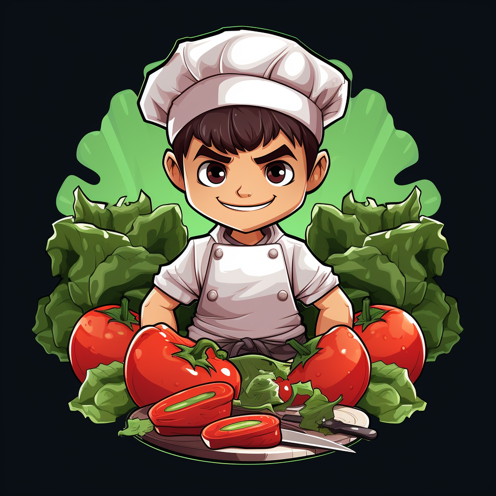 Colorful logo for food fighting game