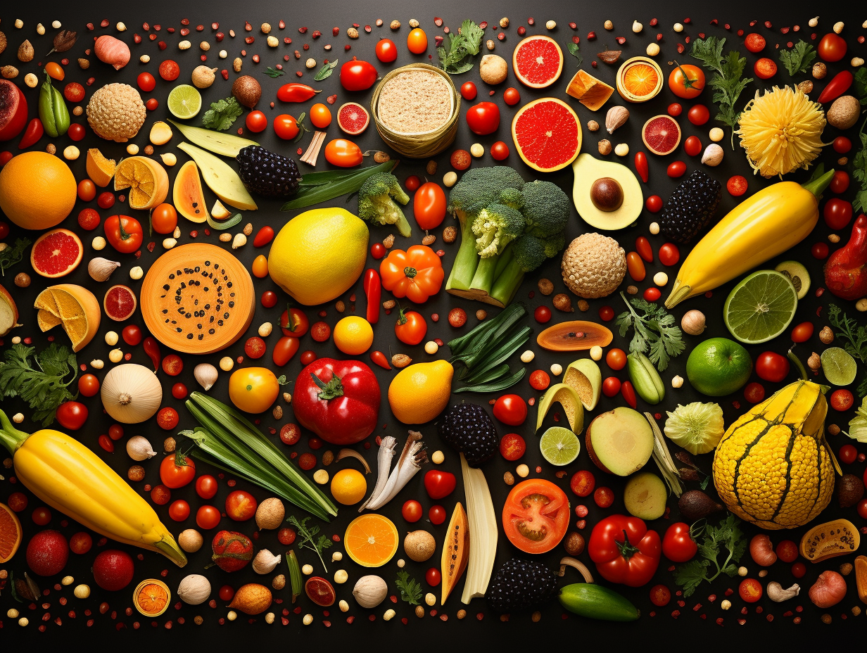 Vibrant and Yummy Food Wallpaper