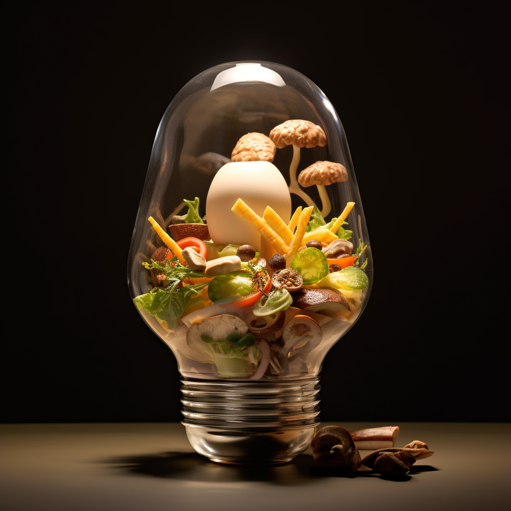 Food with Light Bulb