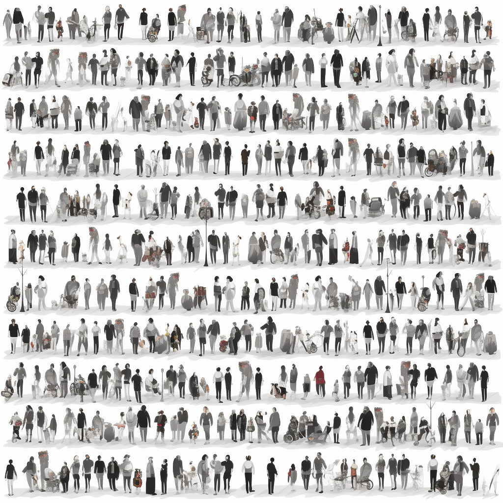 Black and White Crowd Sourcing Filmstrip Data