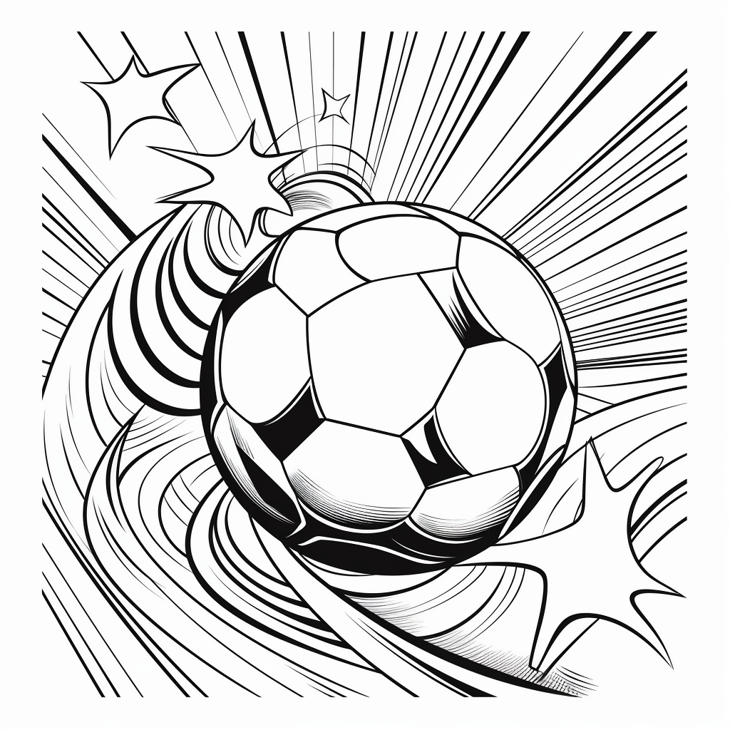 Sport Football Coloring Book Prompt - 2Moons.ai