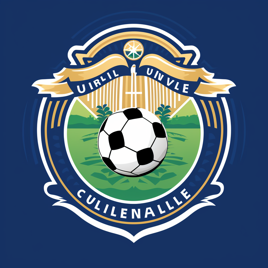 Simple 2D football league logo for Nile University