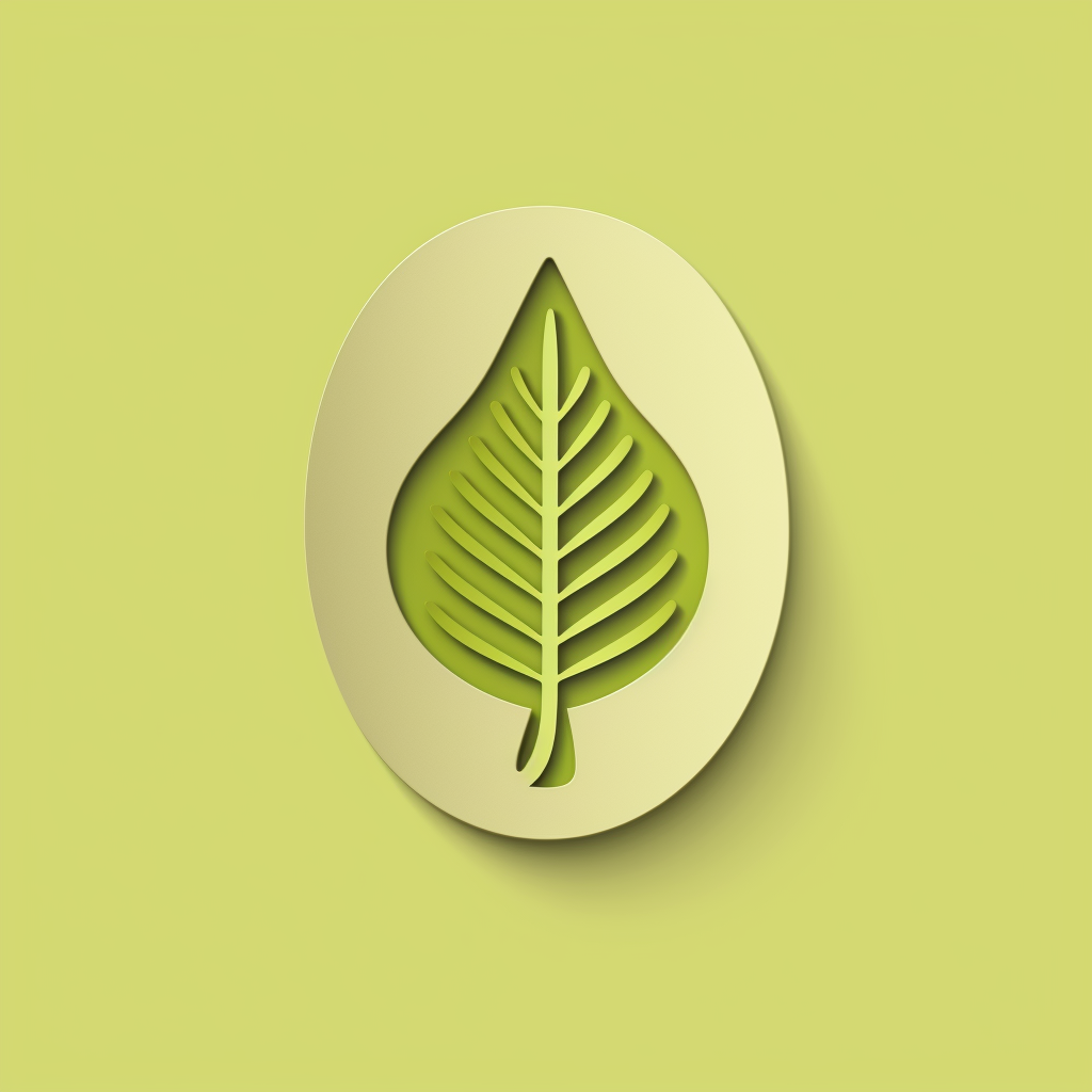 Footprint and Leaf Icon Image