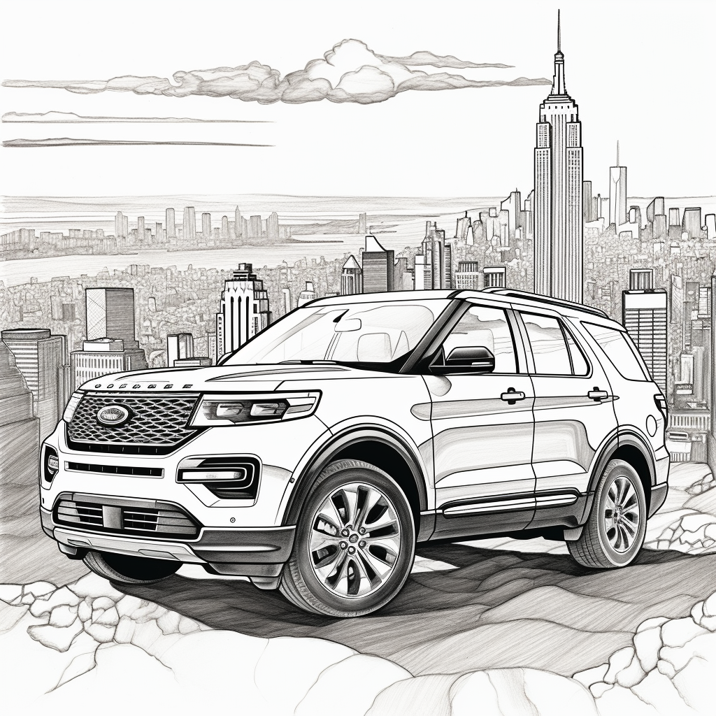 Ford Explorer Pen Drawing Promotion