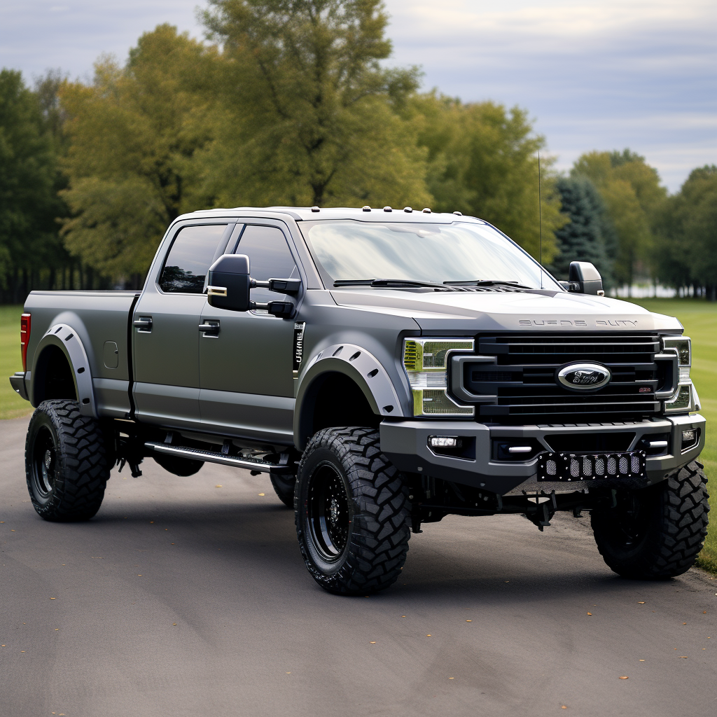 Ford F-350 Dually Gray 2023 HD Photo