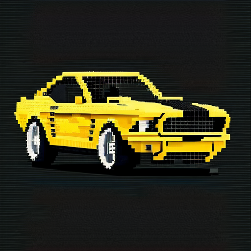 Ford Mustang Lego Pixel Design