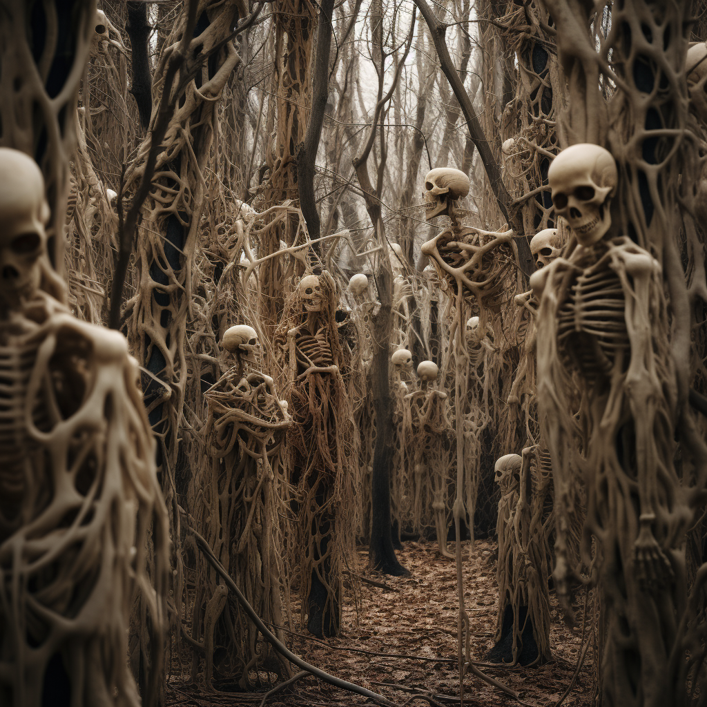 Bone Forest with Trees