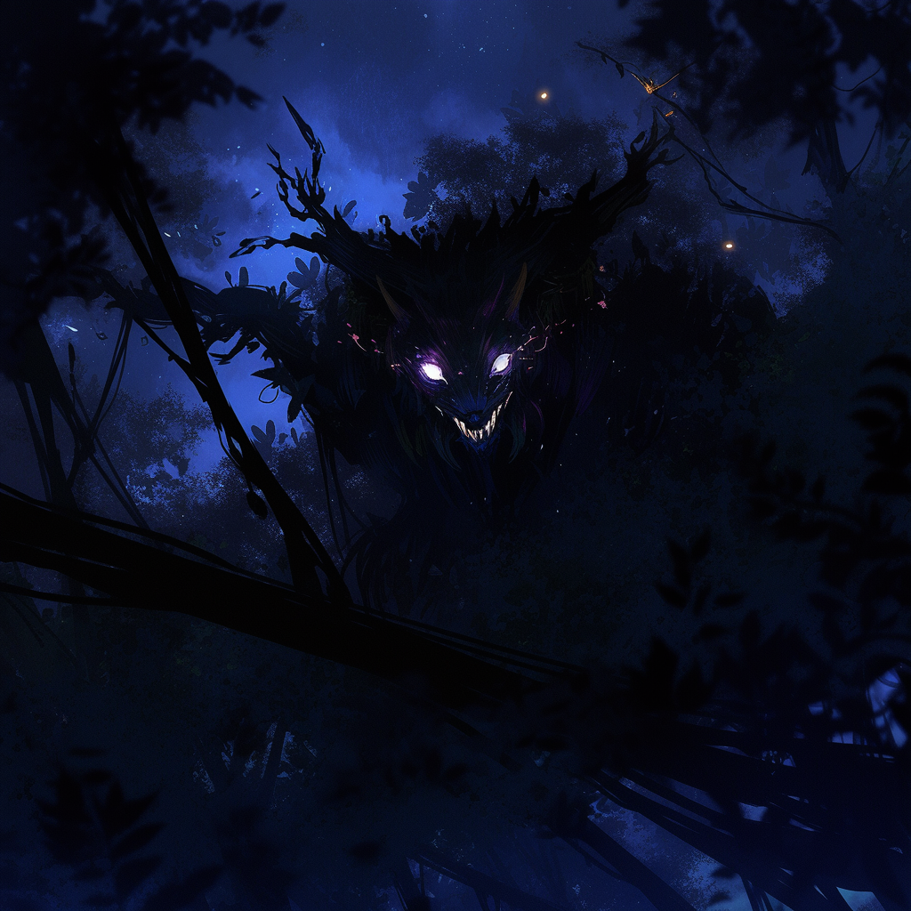 dark forest monster shadow