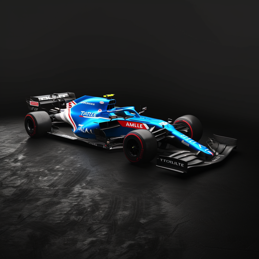 Formula 1 Alpine TotalEnergies Logo Colors