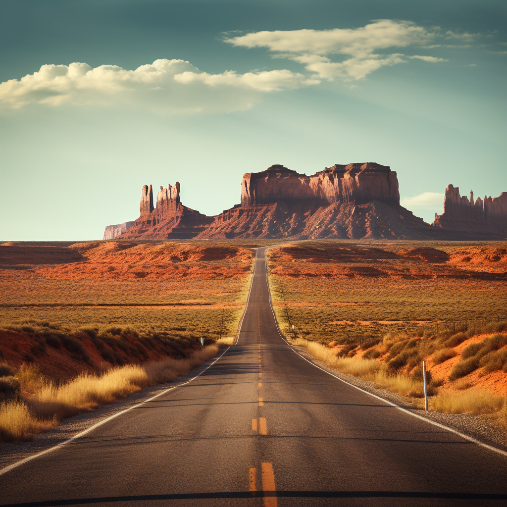 Majestic Forrest Gump Hill in Monument Valley