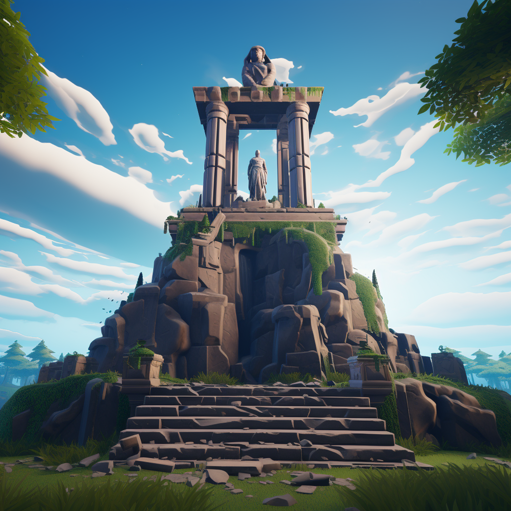 Impressive Fortnite Monument Statue