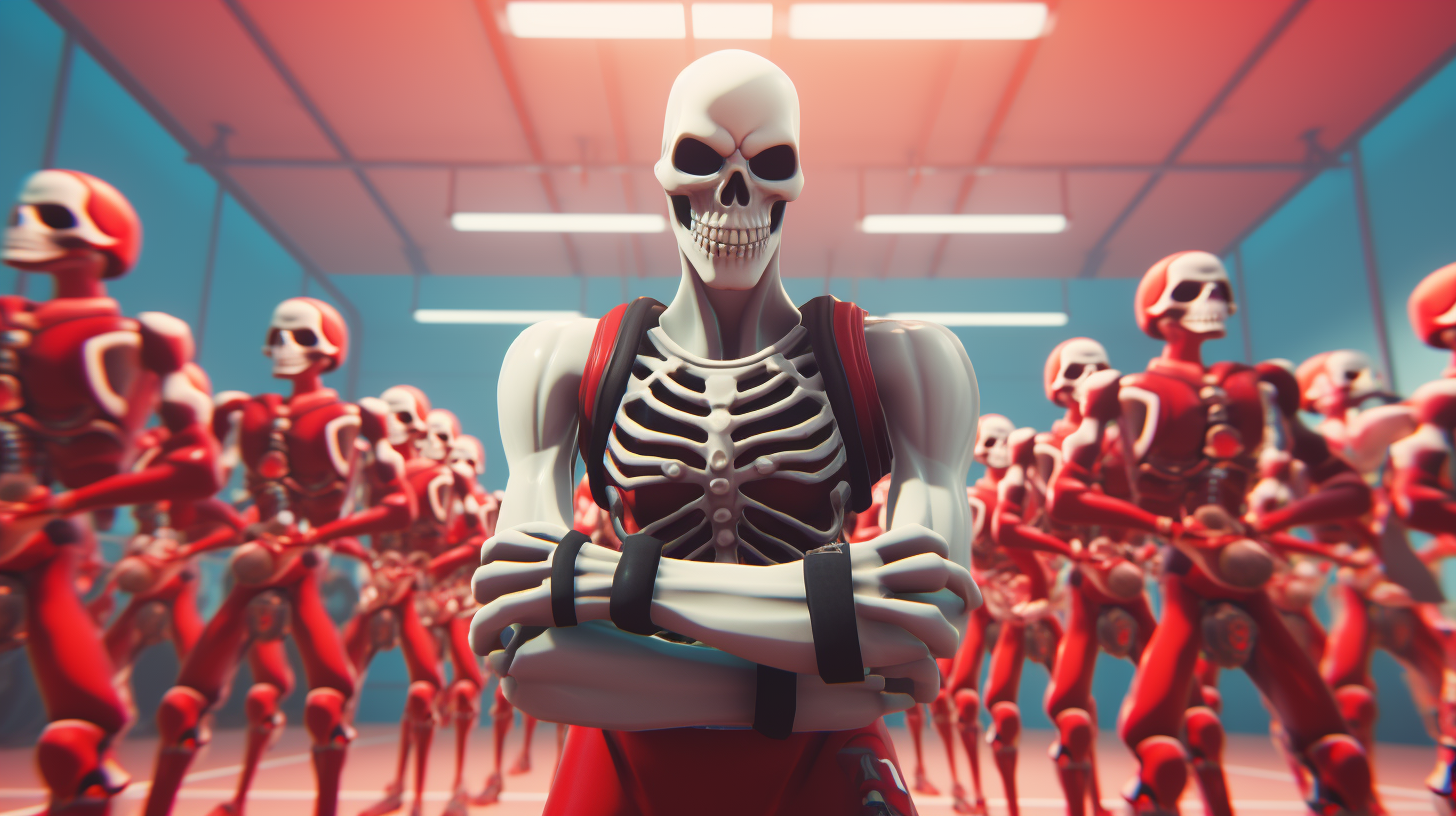 Fortnite Skull Trooper Teaching Gym Class