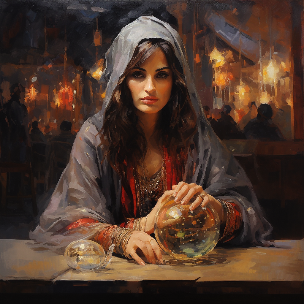 Fortune Teller Lady Crystal Ball