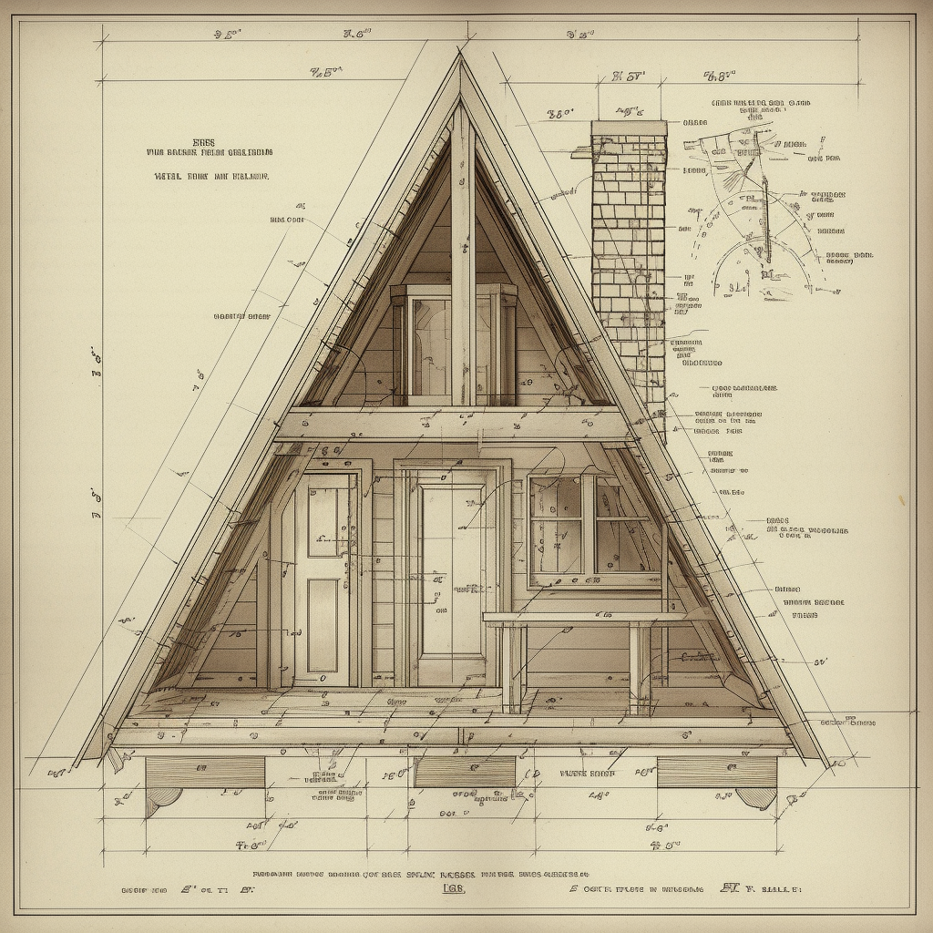 Blueprint of Frame Cabin