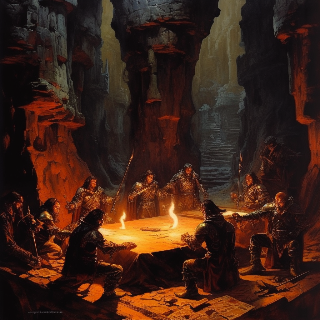 Dungeons and Dragons mega dungeon artwork