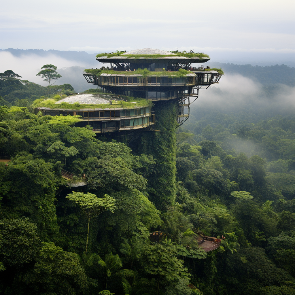 Amazon rainforest skyscraper design