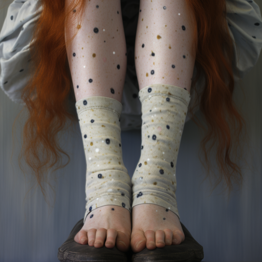 Freckled Hair Covered Leg