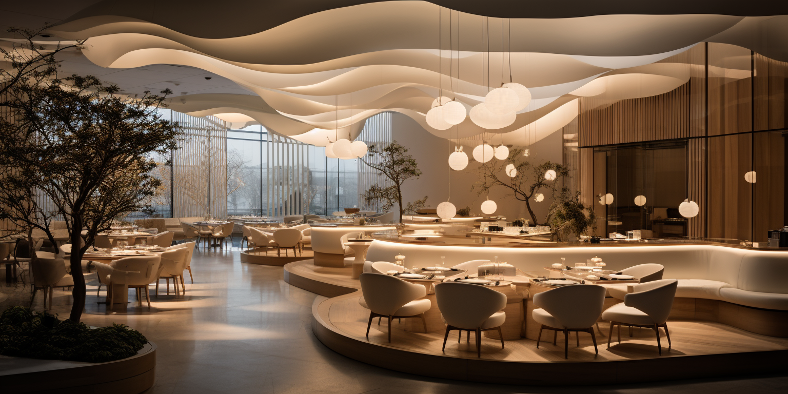 Stunning French-Asian Fusion Restaurant Interior