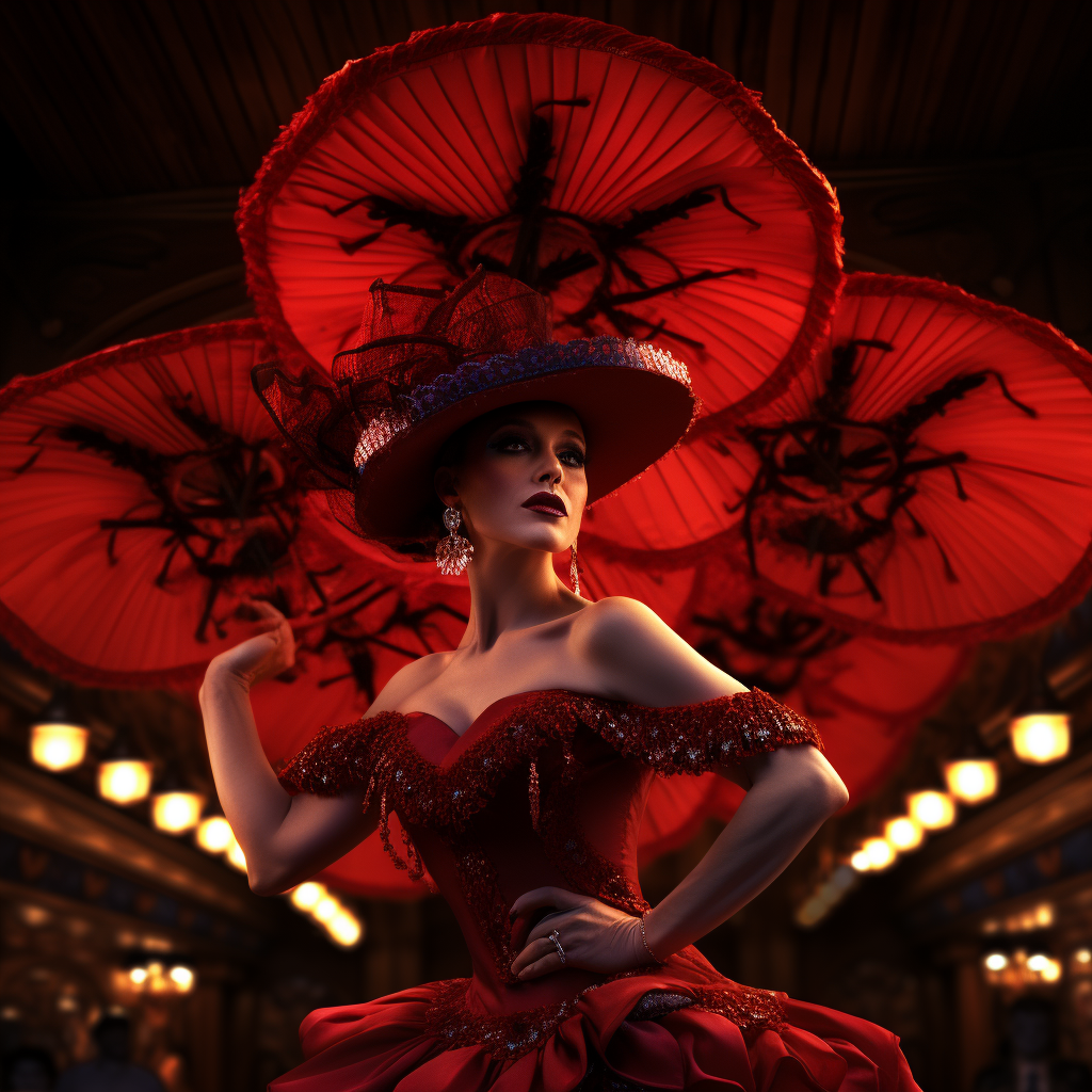 Realistic image of French CanCan Cabaret