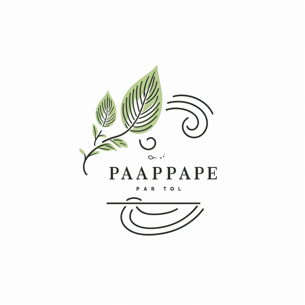 Illustration of French Craft Pastry logo with whip and green leaf