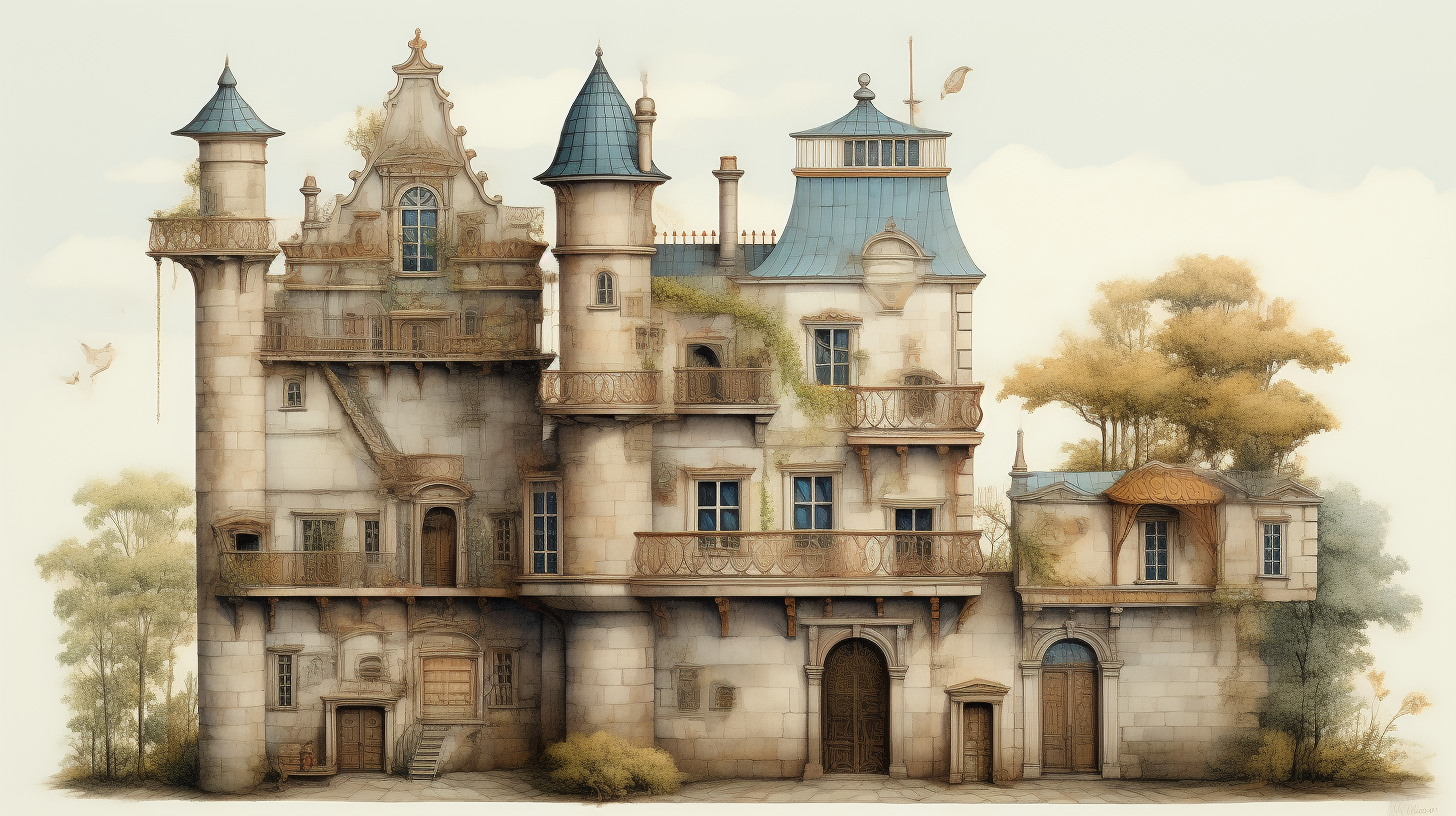 Extravagant French Fairytale House