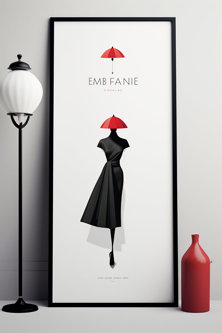 Luxurious French Mode fashion poster