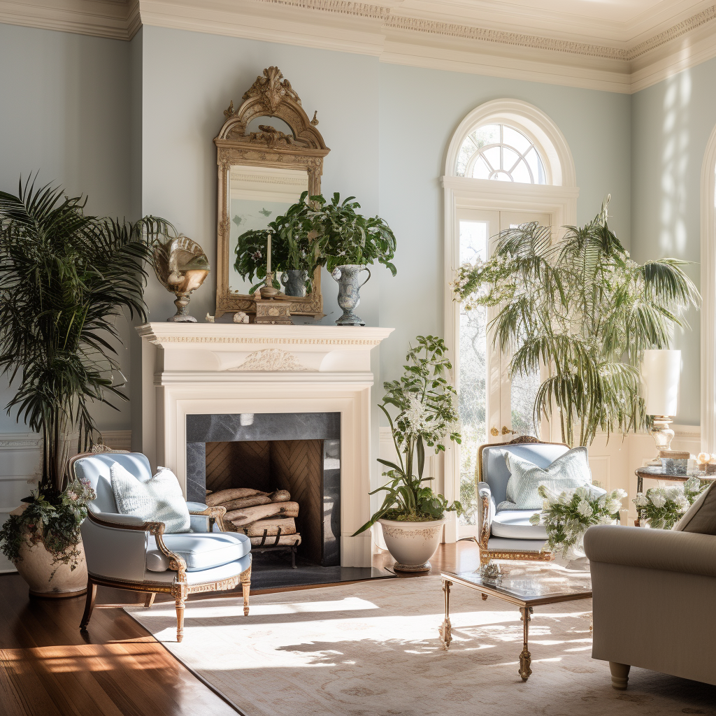 Classic and Elegant French Living Room