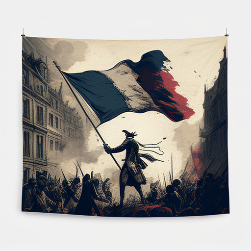 Historical scene of French Revolution