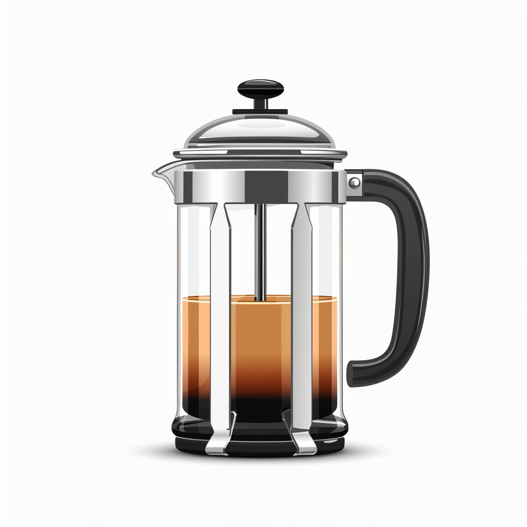 Vector illustration French press coffee maker