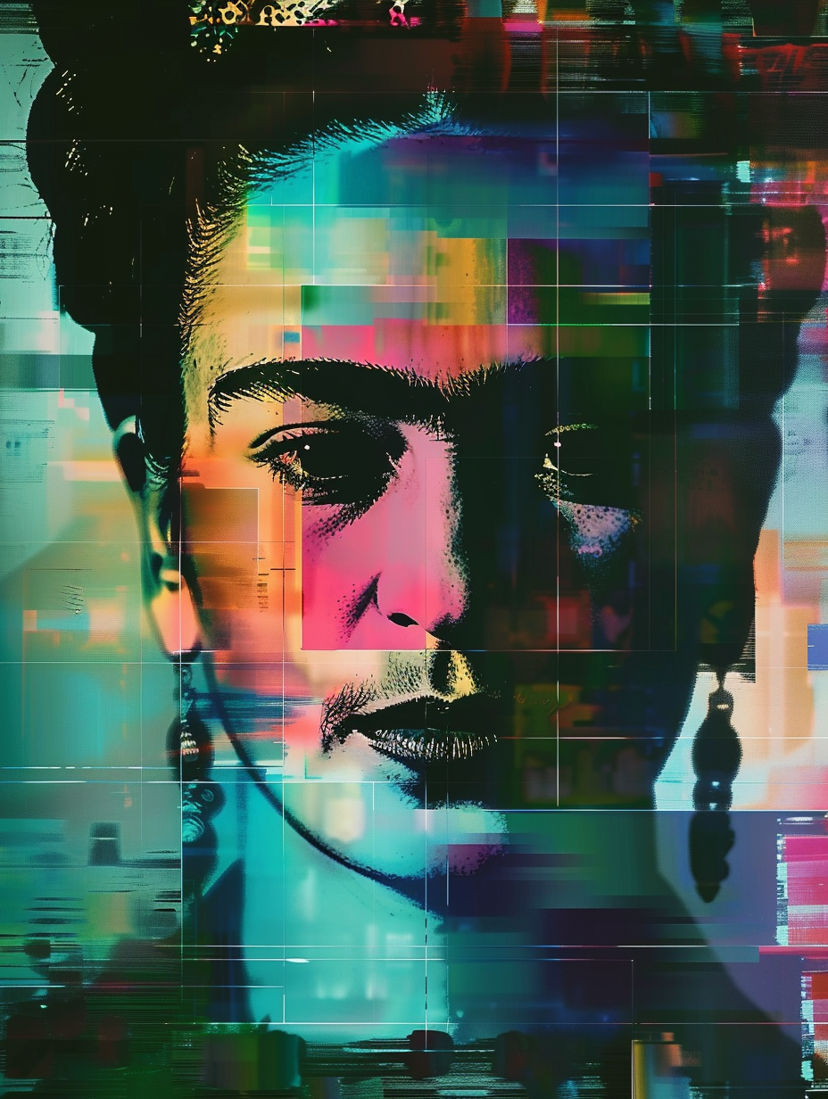 Frida Face Computer Painting