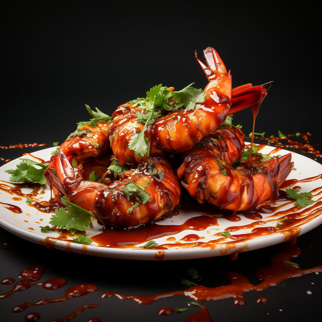 Succulent Fried Shrimp with Chili Glaze