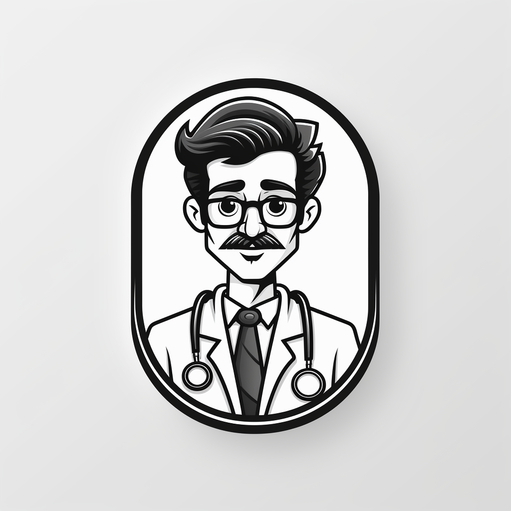 Friendly black and white doctor using stethoscope app