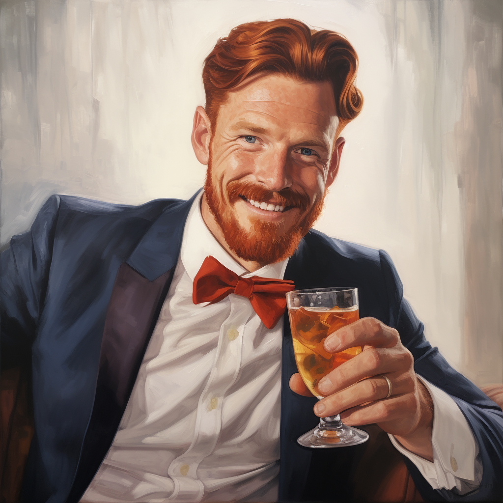 Man with Red Hair and Beard Smiling