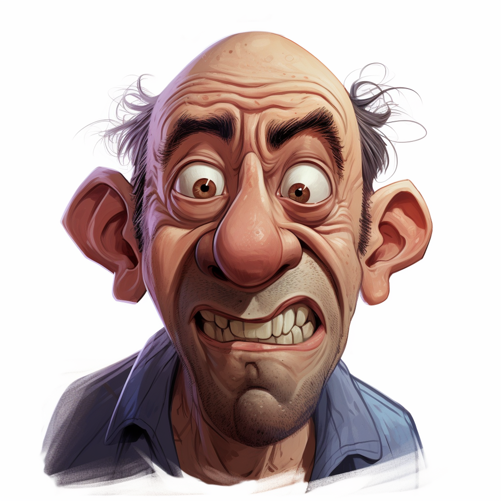 Cartoon of a friendly hunchbacked man