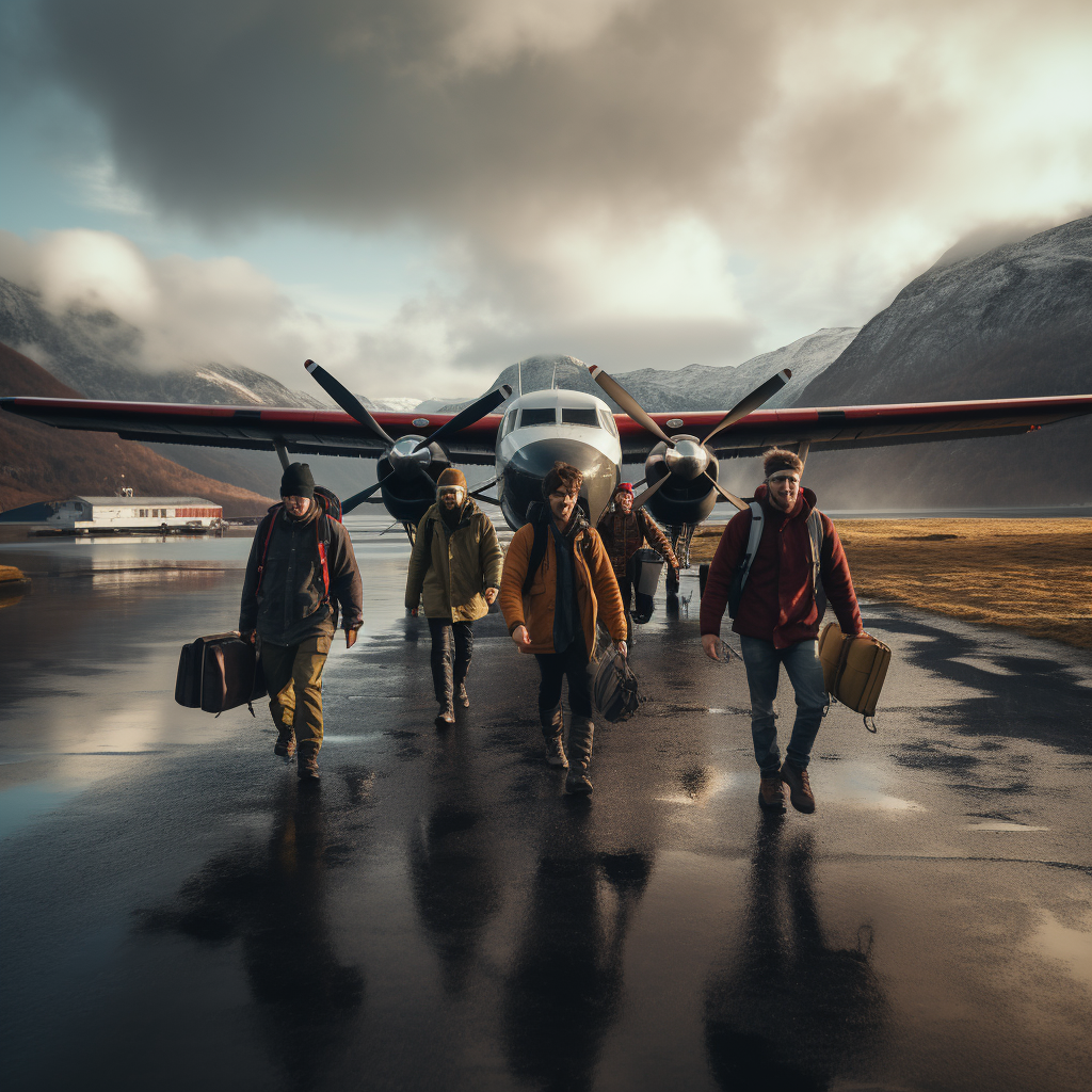 Group of friends in Norway