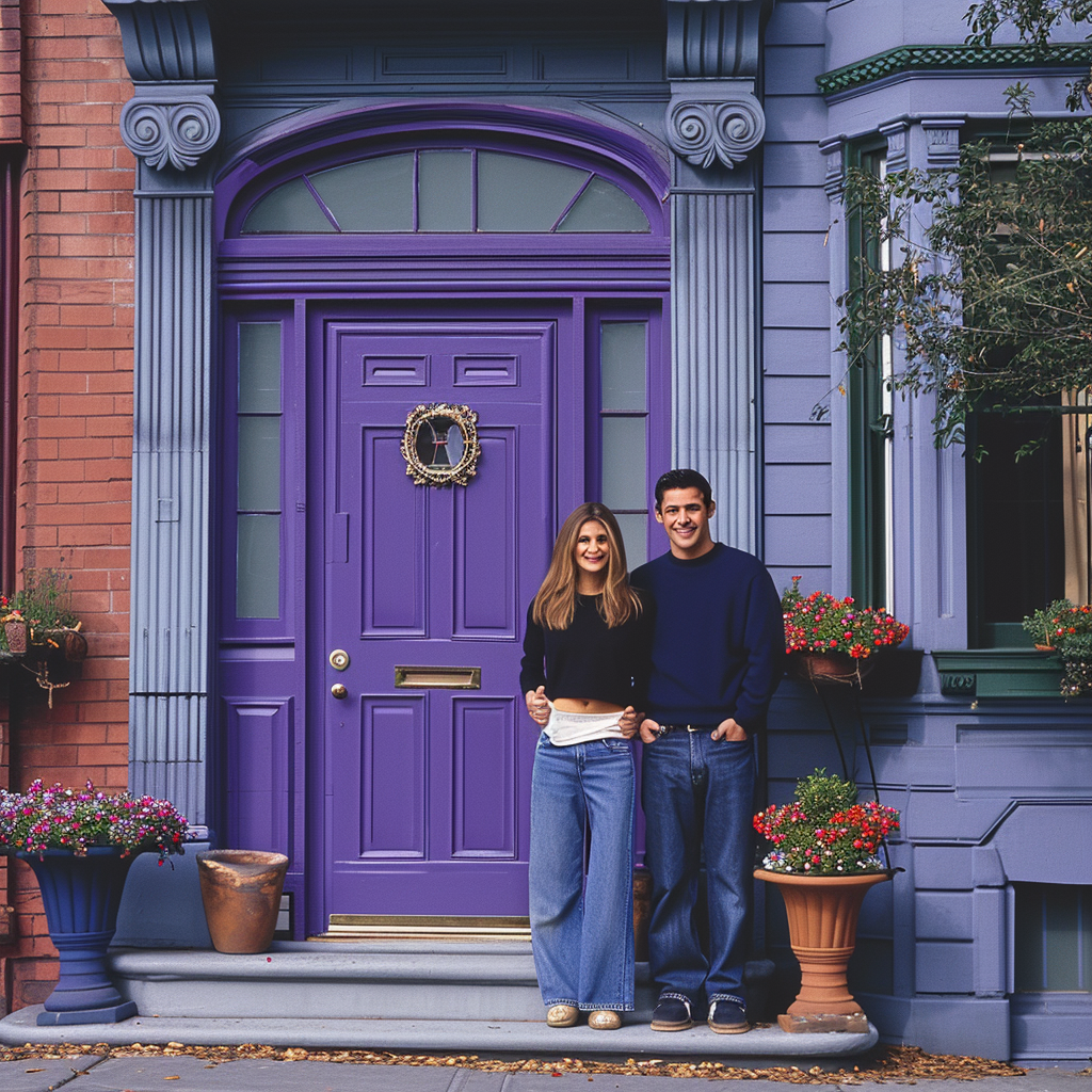 Friends Sitcom Purple Door Picture