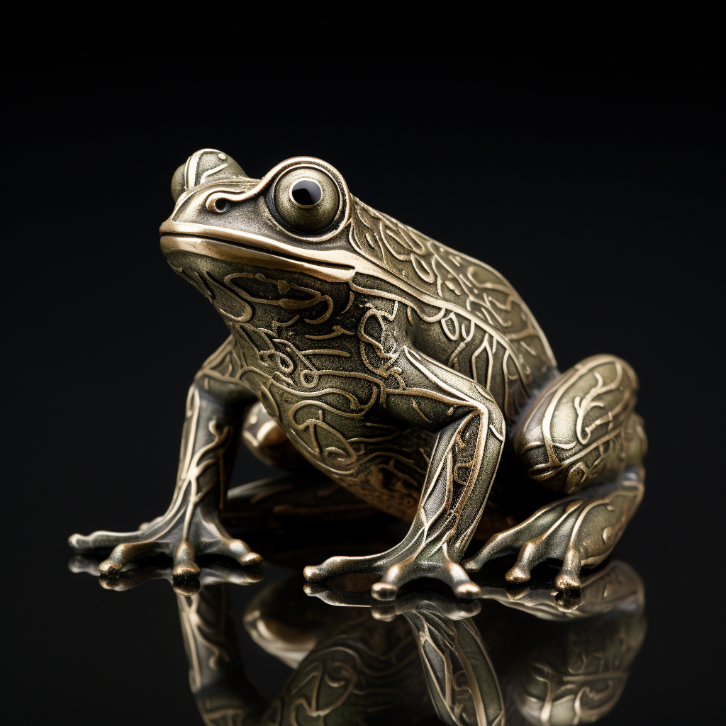 Engraved frog image