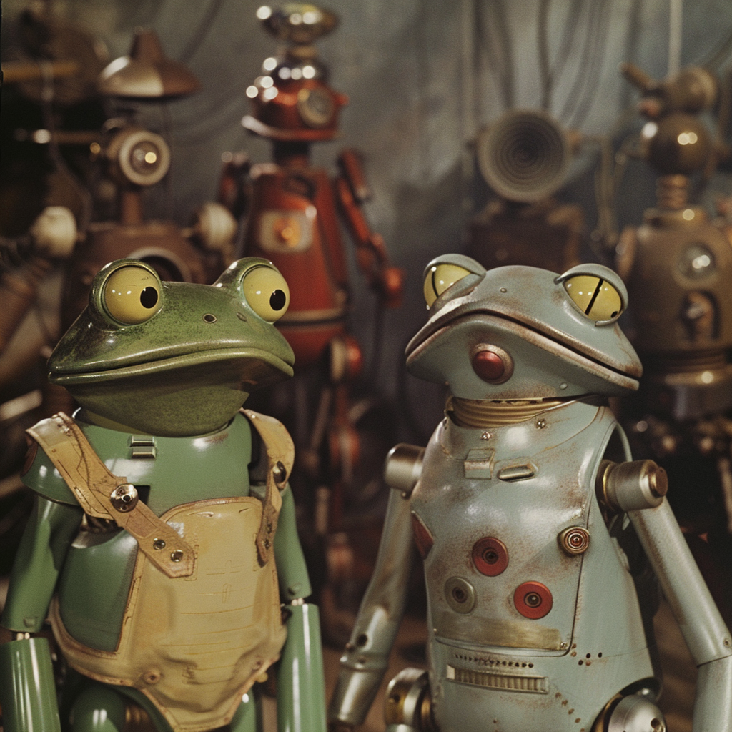 Frog and Toad meet robots