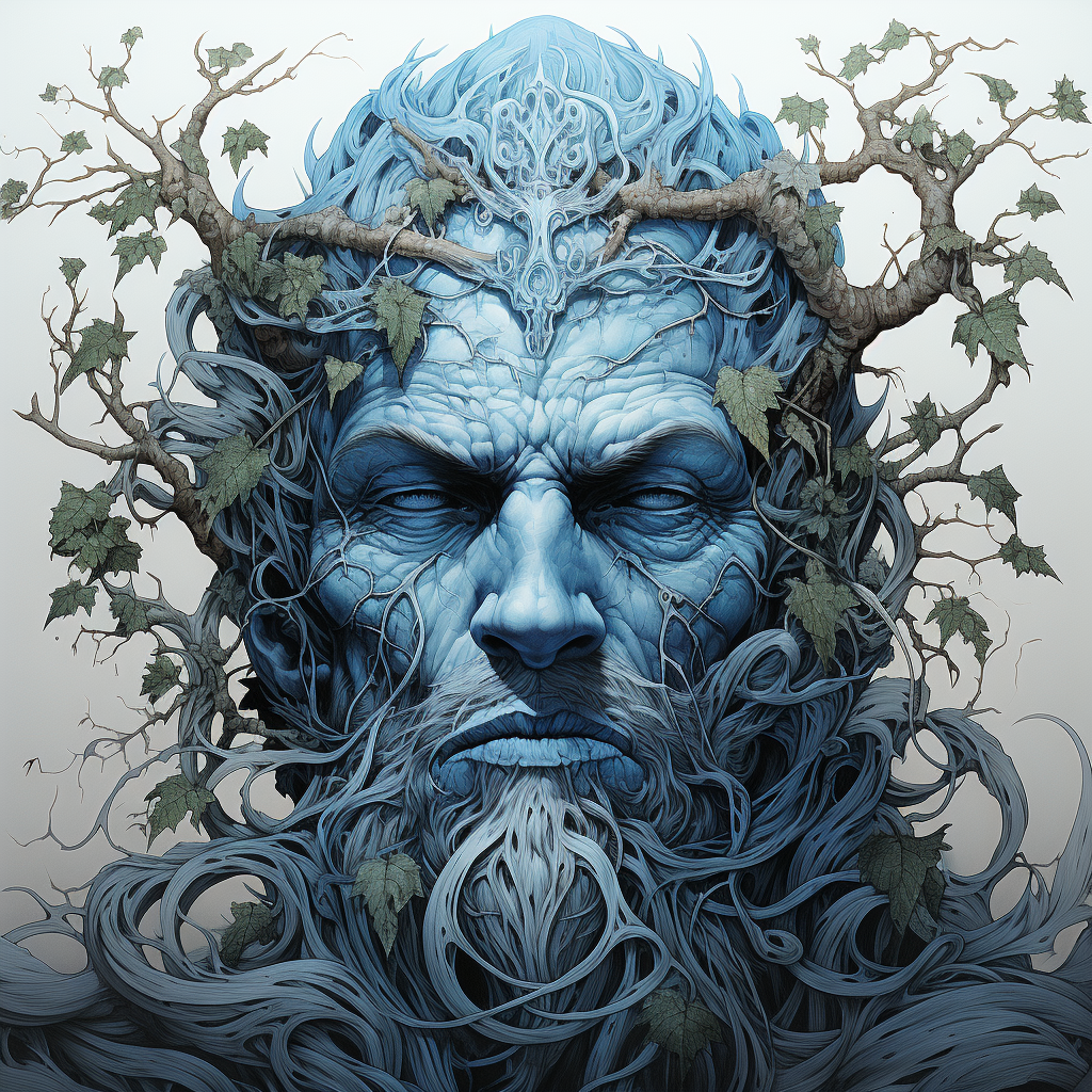 Stunning Frost Giant Painting by Aaron Horkey