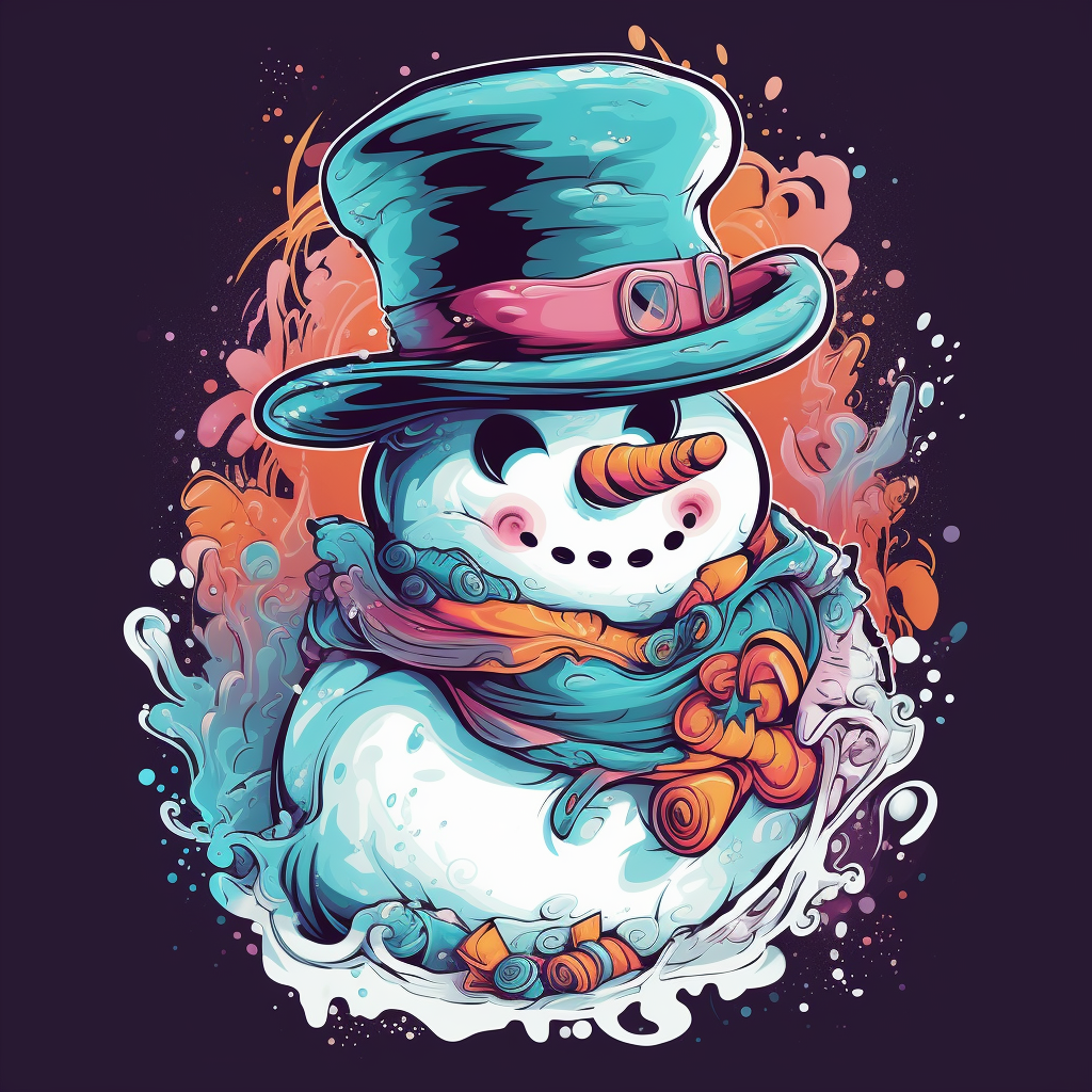 Frosty the Snowman with Sharp Features