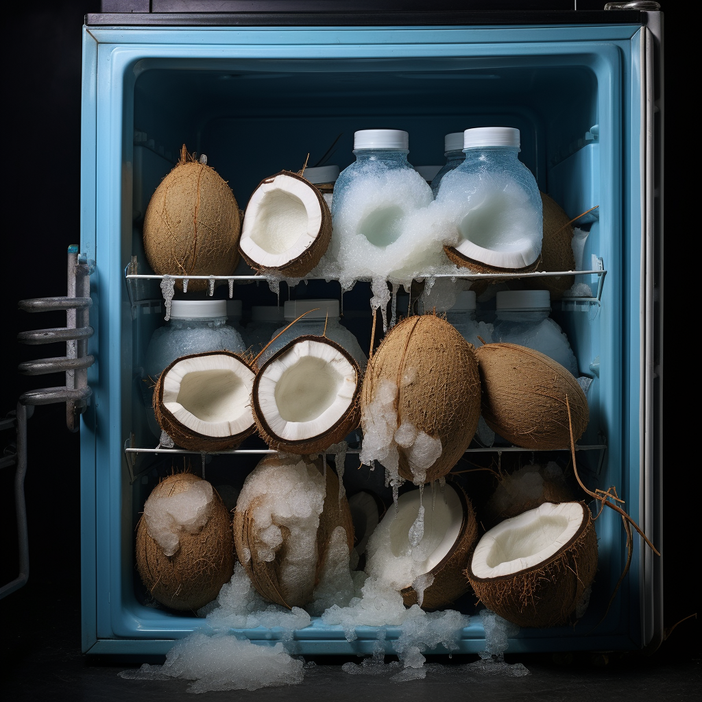 Frozen Coconut Fridge Image